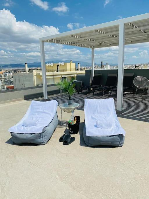 אתונה New 2Bd Aprt With Shared Rooftop Pool D3 מראה חיצוני תמונה