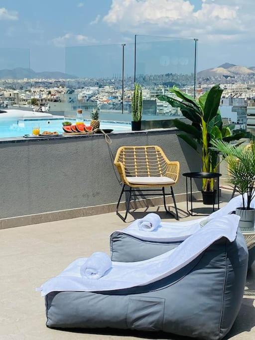 אתונה New 2Bd Aprt With Shared Rooftop Pool D3 מראה חיצוני תמונה